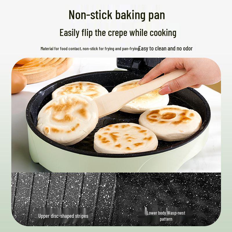 Double-Sided Non-Stick Electric Pancake & Cake Maker with Deep Pan - New Model