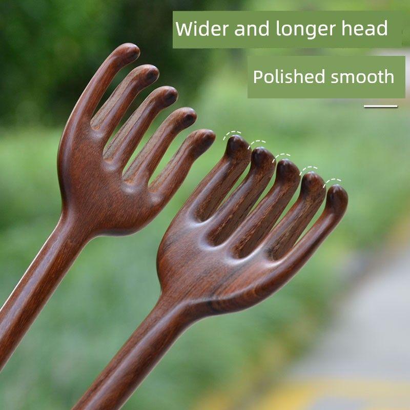 Sandalwood Back Scratcher, a Tool for Scratching Your Own Back, a Multi-Functional Wooden Rake for Scratching Your Back, a Pleasure for the Elderly