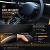 Heat Resistant Car Steering Cover For Mazda 2 2008-2014 UV Protection Anti-Aging Glossy Carbon Fiber Ultrafine Fiber Leather
