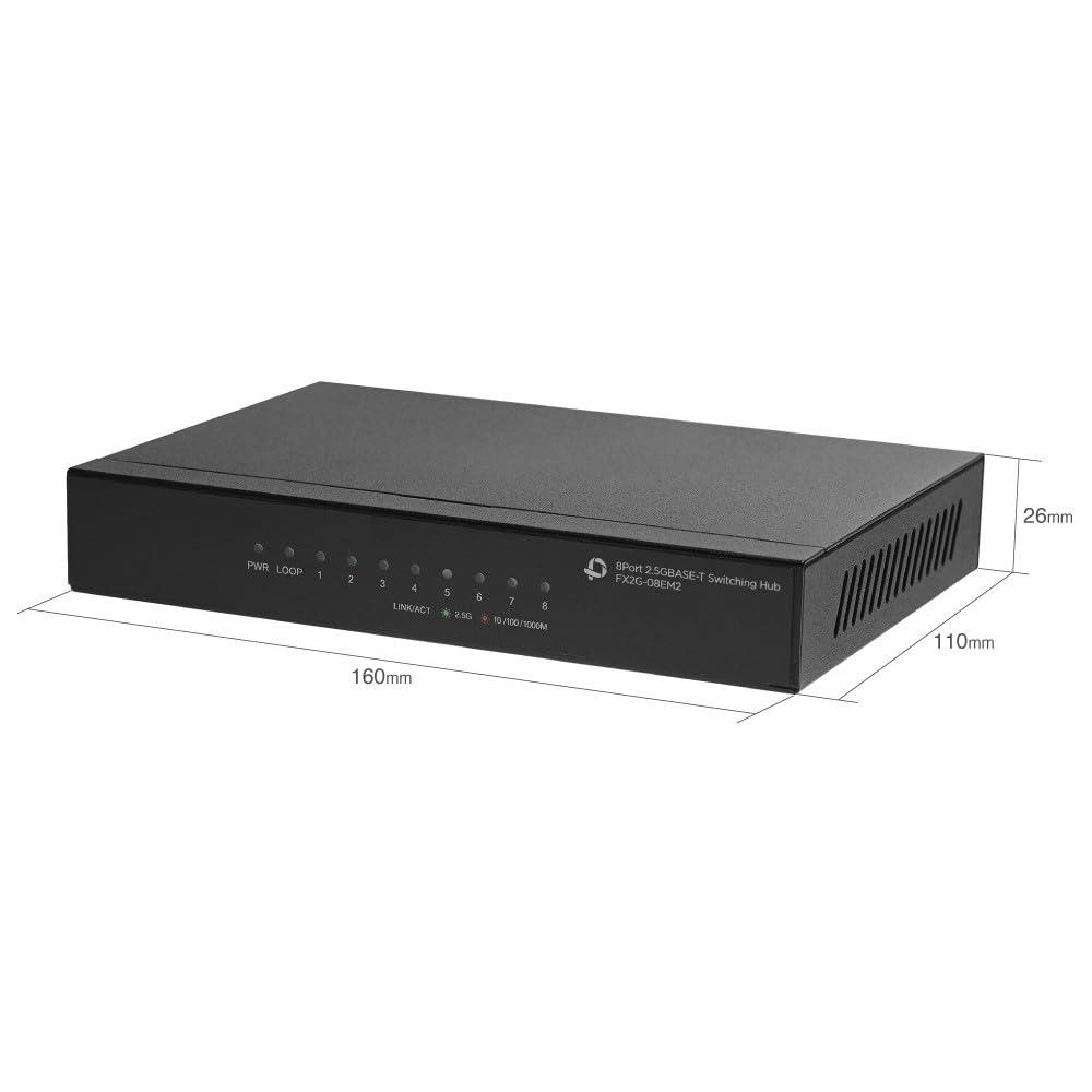 Planex 8-port 2.5GBASE-T Switching Hub FX2G-08EM2