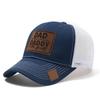 Casual Wear DADDY Trucker Hat Lether Patch Net Baseball Cap Sun Hat DAD Snapback Cap  Men & Women