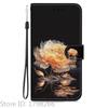 Elegante Portafoglio Colorato con Fiore Custodia per Telefono per Samsung Galaxy A27 5G SM-A276 A 27 Copertura in Pelle Flip Magnetica Carino Modello 3D Capa