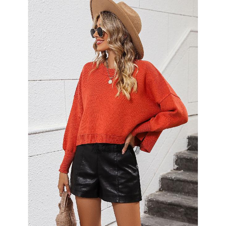 2024 Осень-Зима Европейская И Американская Мода Круглый Вырез Женский Вязаный Свитер — фото 7