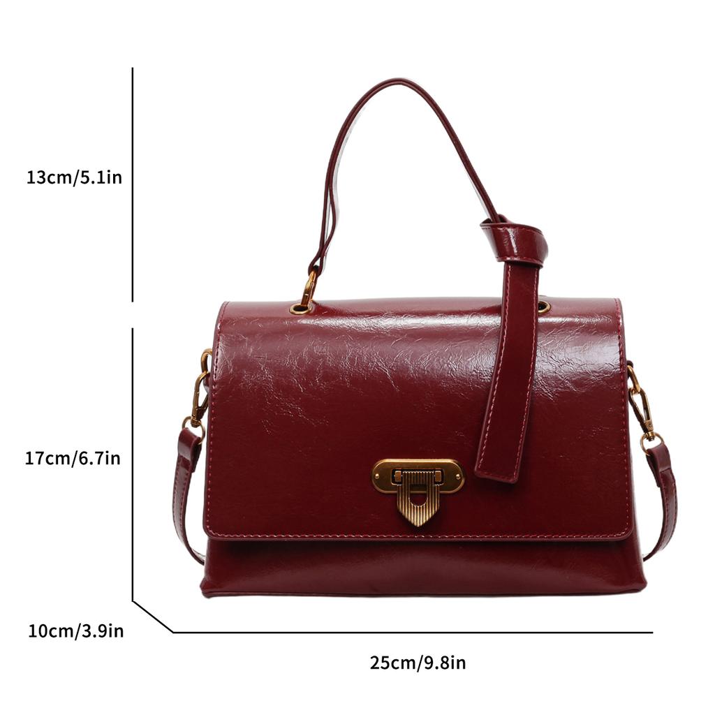 Designer PU Leather Crossbody Bag For Women 2025 Large Capacity Shoulder Messenger Bag Lady Flap Small Handbag Travel Bag Black