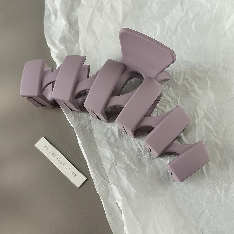 Vintage Matt Geometrische Kunststoff Haarspange für Damen Elegant Haar Dekorieren Lange Dicke Haarspangen Mode Haarschmuck