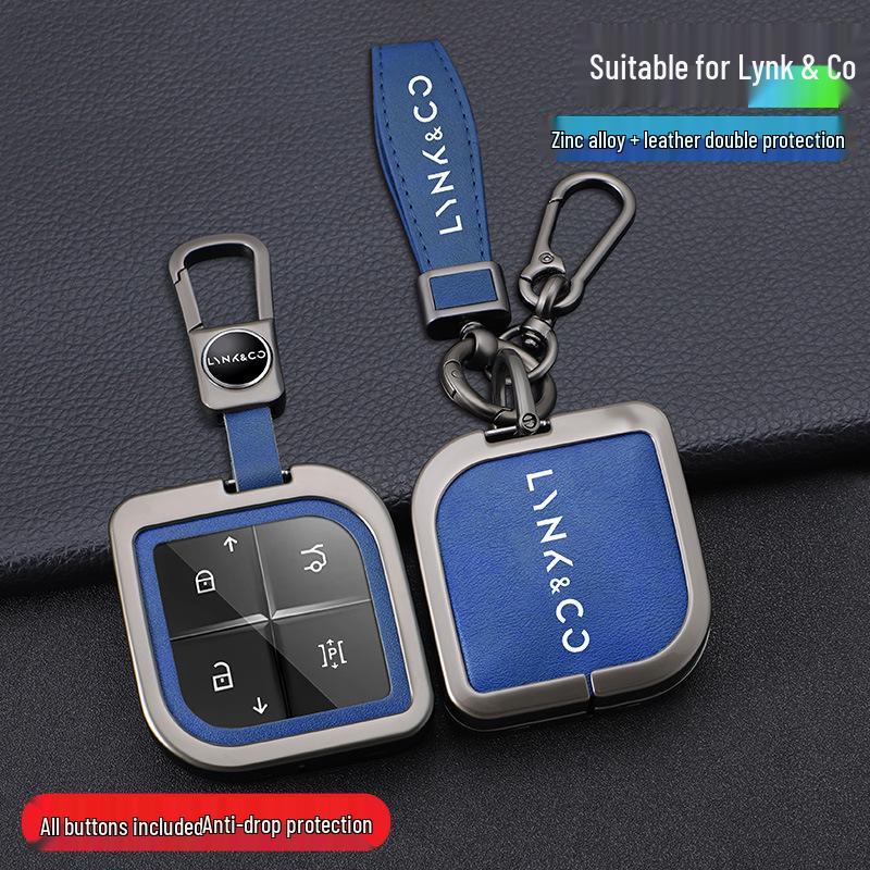 Lynk & Co 08 Schlüsselhülle 2023: Metall-Schnallen-Schutzhülle für 08EMP-Fernbedienung
