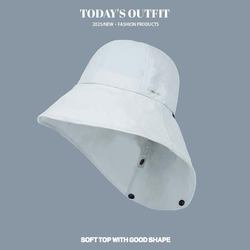 Sun Protection Hat Summer UV Thin Spring and Summer Fisherman Outdoor Quick Drying Shawl Neck Protection Mountaineering Hat