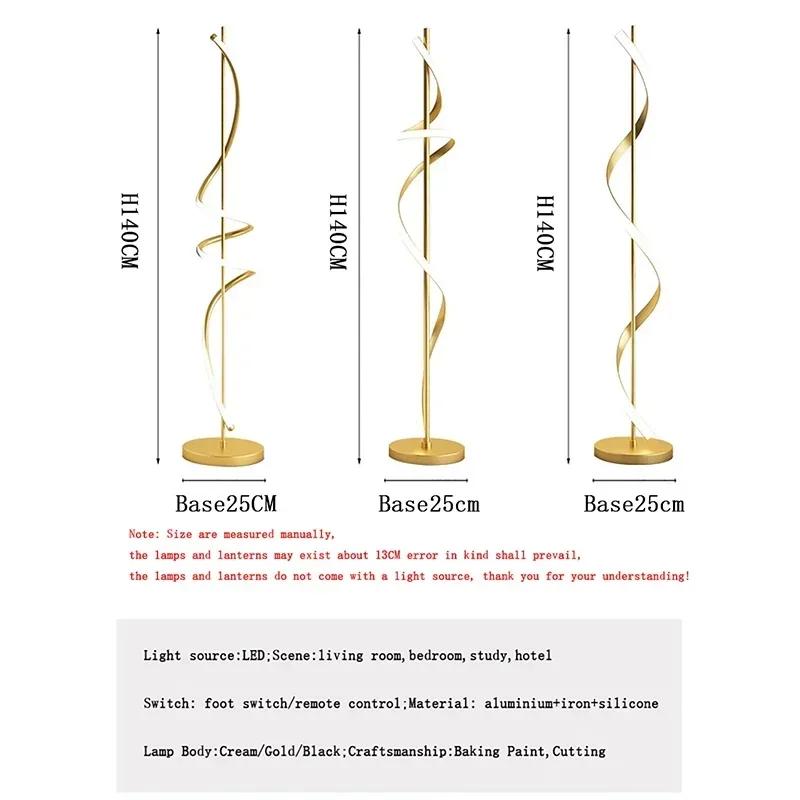 Modern LED Floor Lamp Gold White Dimmable Decorative Lighting For Living Room Bedroom Bedsideside Study Room Interior luminaries