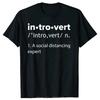 Humor Quotes Fitness Neutral Round Neck High Quality T-shirt Humor Introvert Joke Introvert Cotton T-shirt Genderless Top