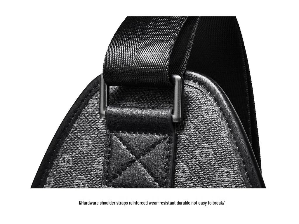 Men's 2024 High-End Waterproof Multifunctional Crossbody Bag - Casual Fashion Chest & Shoulder Bag