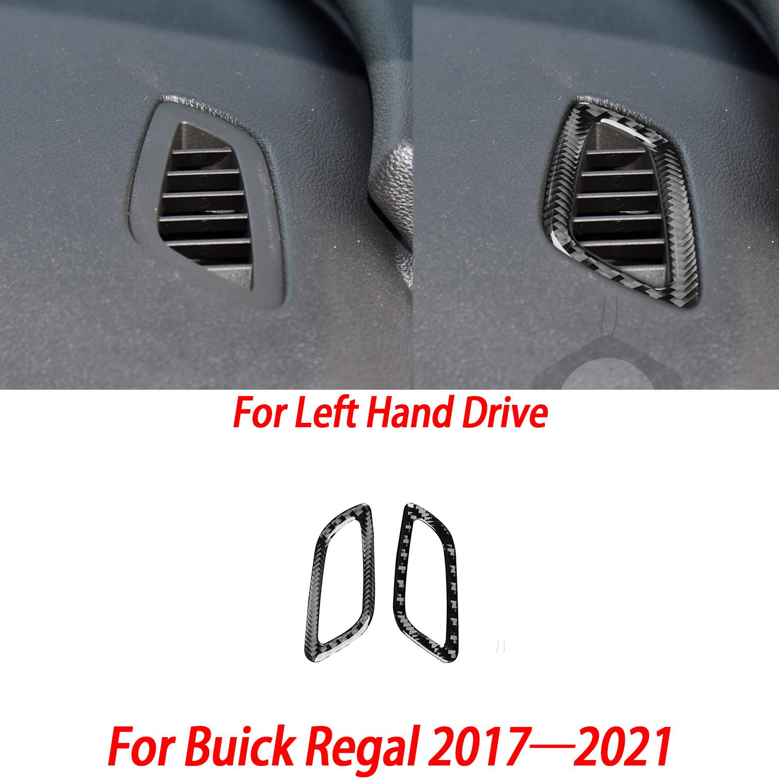 Carbon Fiber Car Interior Accessories Gear Shift Panel Cup Holder Decorative Stickers For Buick Regal 2017 2018 Carbon fiber black