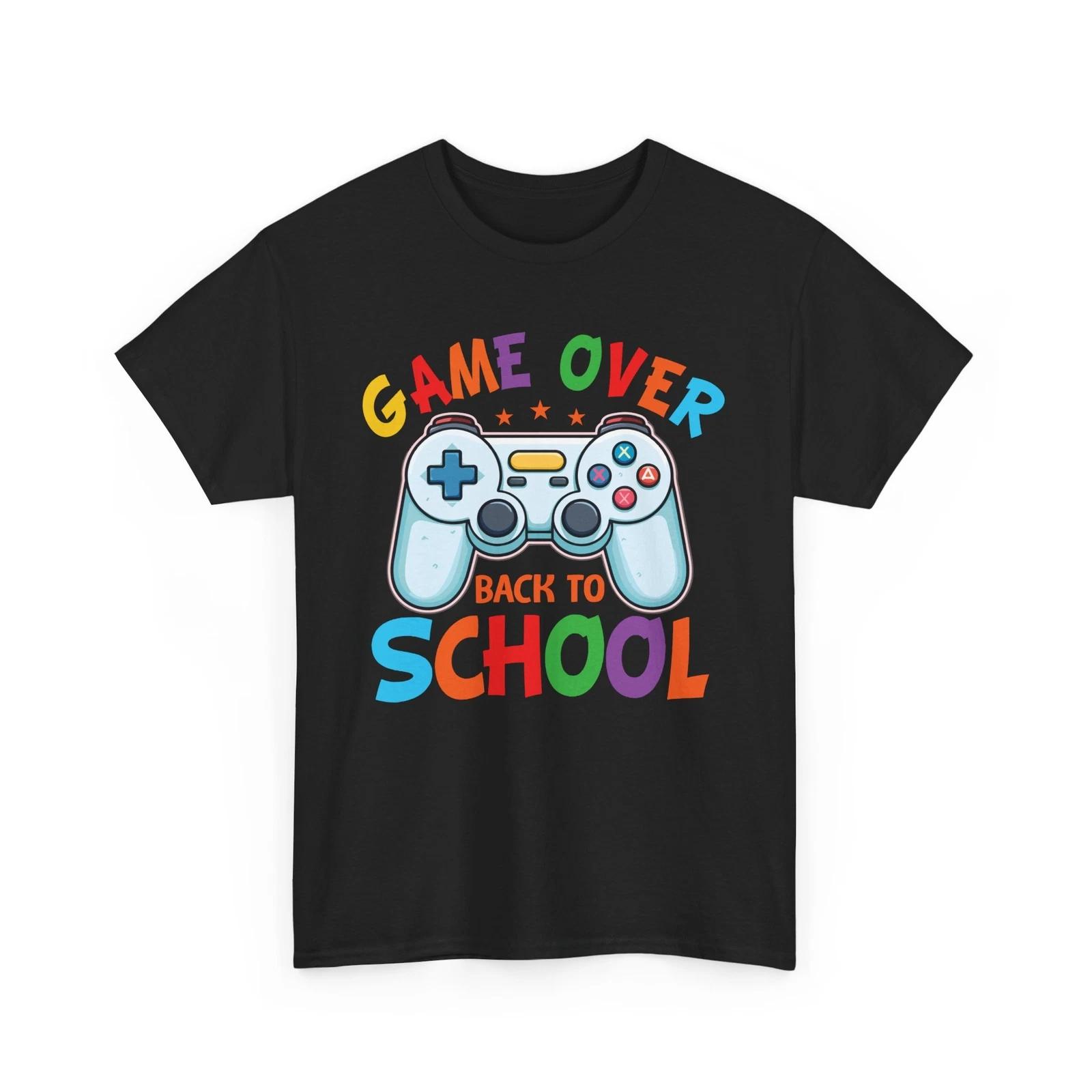 Game Over T-Shirt | Retro Gamer Tee | Funny Video Game Graphic Shirt 4XL