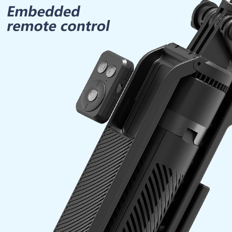 Aluminum Phone Tripod with Bluetooth-compatible Control Extendable 1.8m Height for Content Creators