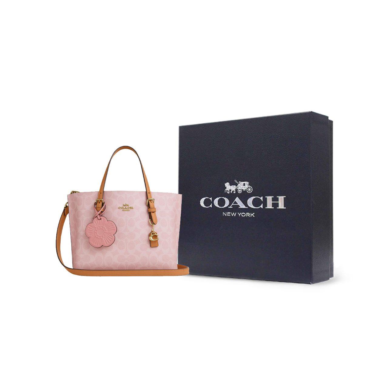 COACH Mollie mākslīgās ādas pleca soma