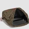 2025 Retro Leopard Print Women's Canvas Backpack: Autumn/Winter College-Style, Large Capacity Casual Bag