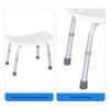 Regulowany Antypoślizgowy Biały Stołek Kąpielowy dla Osób Starszych i Kobiet w Ciąży