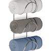Wrought Iron Bathroom Towel Rack Wall-Mounted Wine Rack Multifunctional Storage Shelf with Multiple Layers Towel Rack