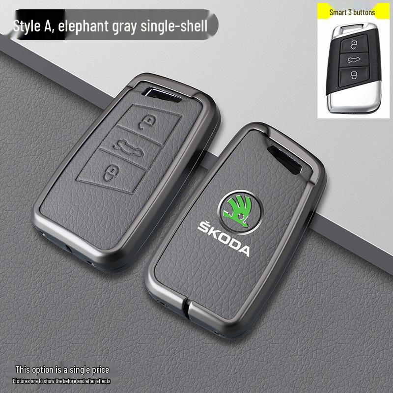 Skoda Kodiaq Elephant Grey Car Key Holder
