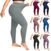 Women Workout Out Pocket Leggings Fitness Plus-size Sports Running Yoga Trousers