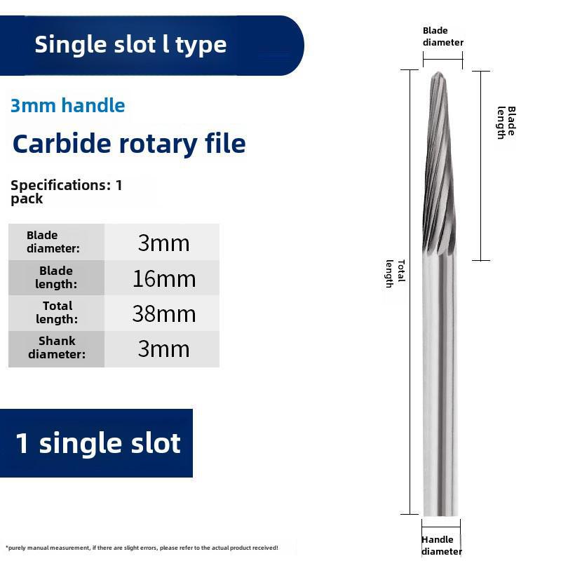 

Вращающийся напильник из карбида вольфрамовой стали 3*3 фреза для металла и электрической шлифовки