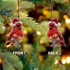 Acrylic Animal Ornament Hangable Festive Double-Sided 2D Acrylic Figurine Pendant For Christmas Tree For Wall Living Room Mantel