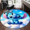 1pc S-Stitch23 Carpet, Round Rug, Comfortable, Suitable for Entryways, Living Rooms, Office, And Bedrooms, Christmas Decoration