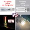 LED Umgebungslicht Touchschalter USB Auto Innenraum Stimmungsleuchte mit RGB Modi Dimmbare LED Nachtlichter für Auto Camping Party Deko