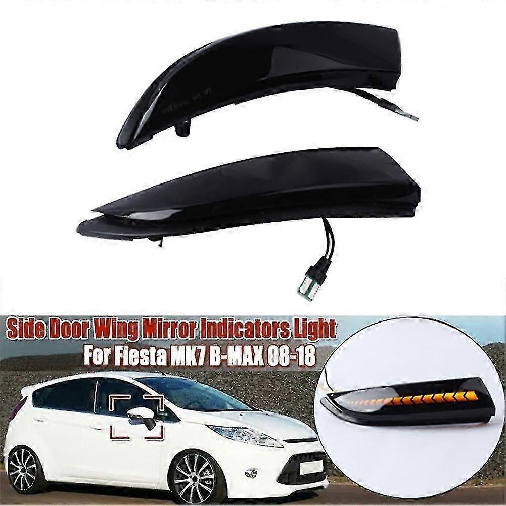For Fiesta Mk7 2008-2017 Car Led Dynamic Side Rearview Mirror Light Turn Signal Indicator