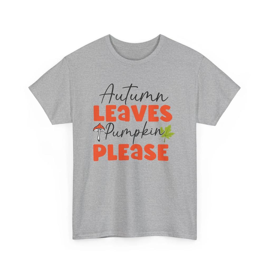 Fall Aesthetic T-Shirt | Autumn T-Shirt | Autumn Leaves Pumpkin Please