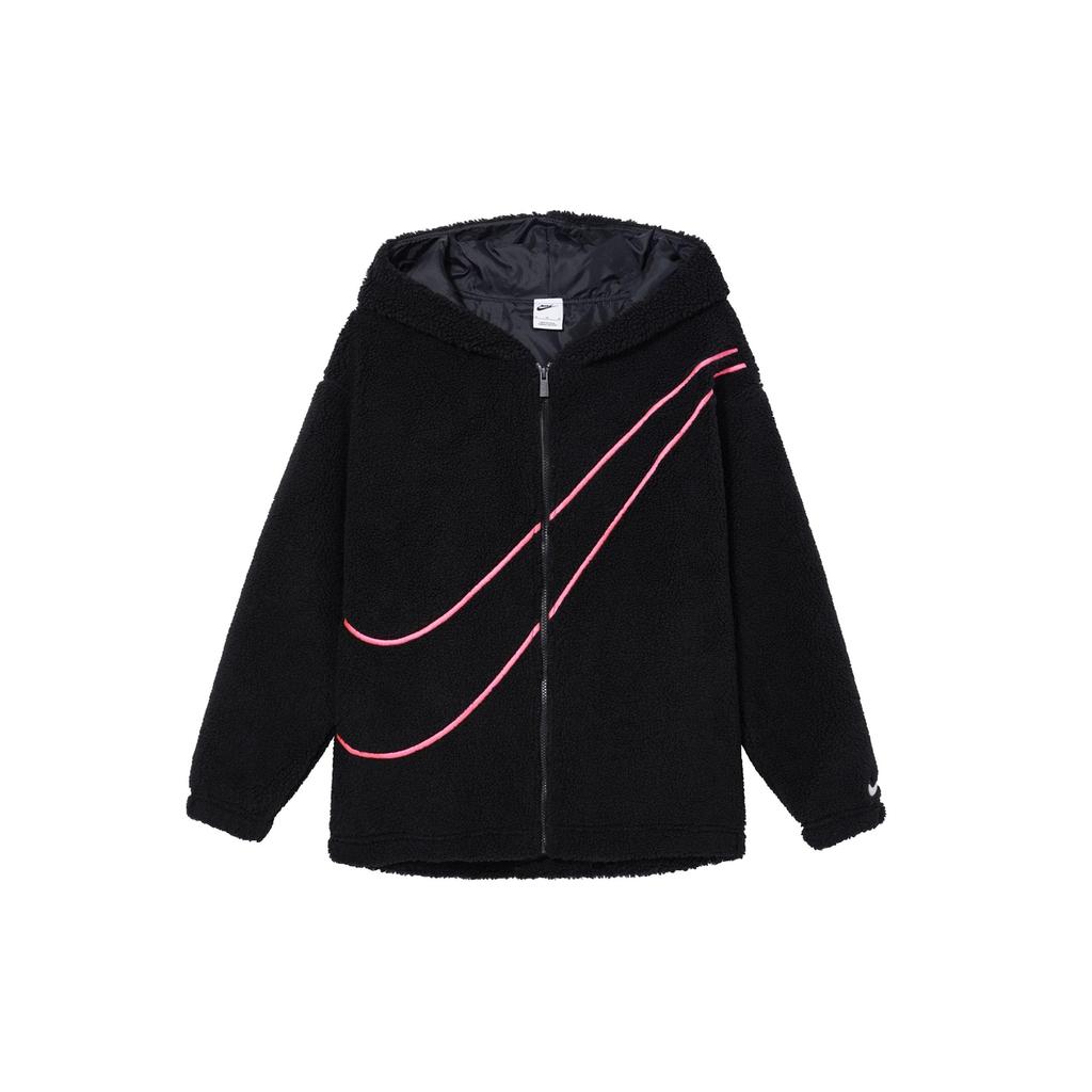 Nike Sportbekleidung Therma-FIT Repel Lockerer Schnitt Durchgehender Reißverschluss Mit Kapuze Wasserabweisende Jacke Damen Schwarz FZ6536-010