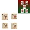 Safety Foldable Christmas Tree Shape Paper Decorations Money Holders For Kids Family Festives