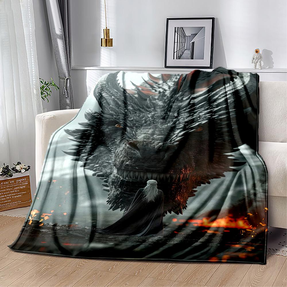 Gothic Style Blanket Soft Warm Cozy Great for Livingroom Picnics Sofa for All Seasons Digital Print Perfect Gift for Relatives and Friends