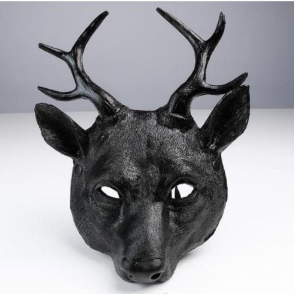 Cosplay Deer Mask 3D Animal Mask PU pěna Personalizovaný dárek Ženy Muži Karneval Party Rave Club Role Play Masky