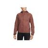 Nike Trail Running Skin-Friendly Fashion Versatile Simple Solid Color Hooded Jacket Women Jackets Red-Brown Phantom Black HJ2251-218