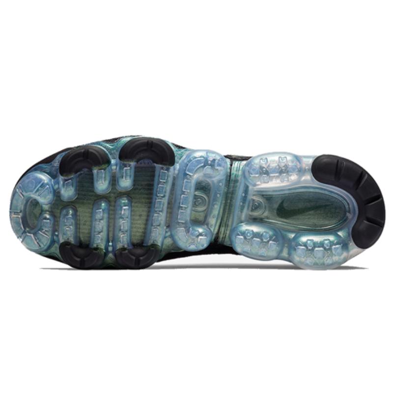 Nike Air VaporMax Flyknit 2 Black Metallic Silver Multi Color Running Shoes 942842-015