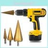 Premium Quality 3 Pcs 4-12/20/32mm Large Hss Steel Step Cone Drill Titanium Bit Hole Cutter Set For Versatile Applications
