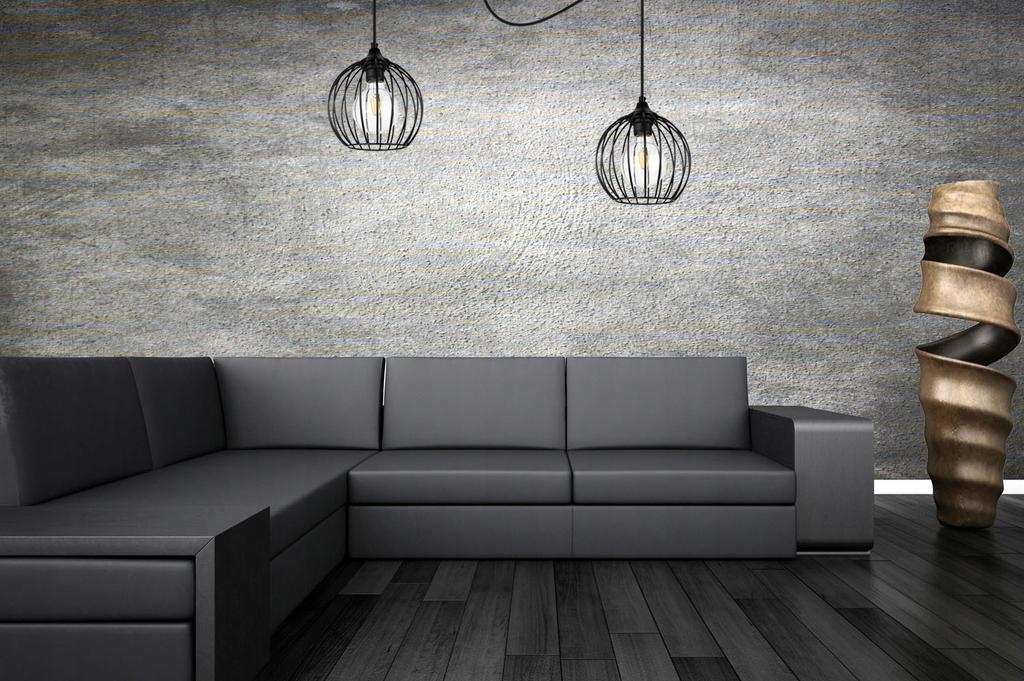 MODERN SPIDER HANGING LAMP, WIRE CEILING