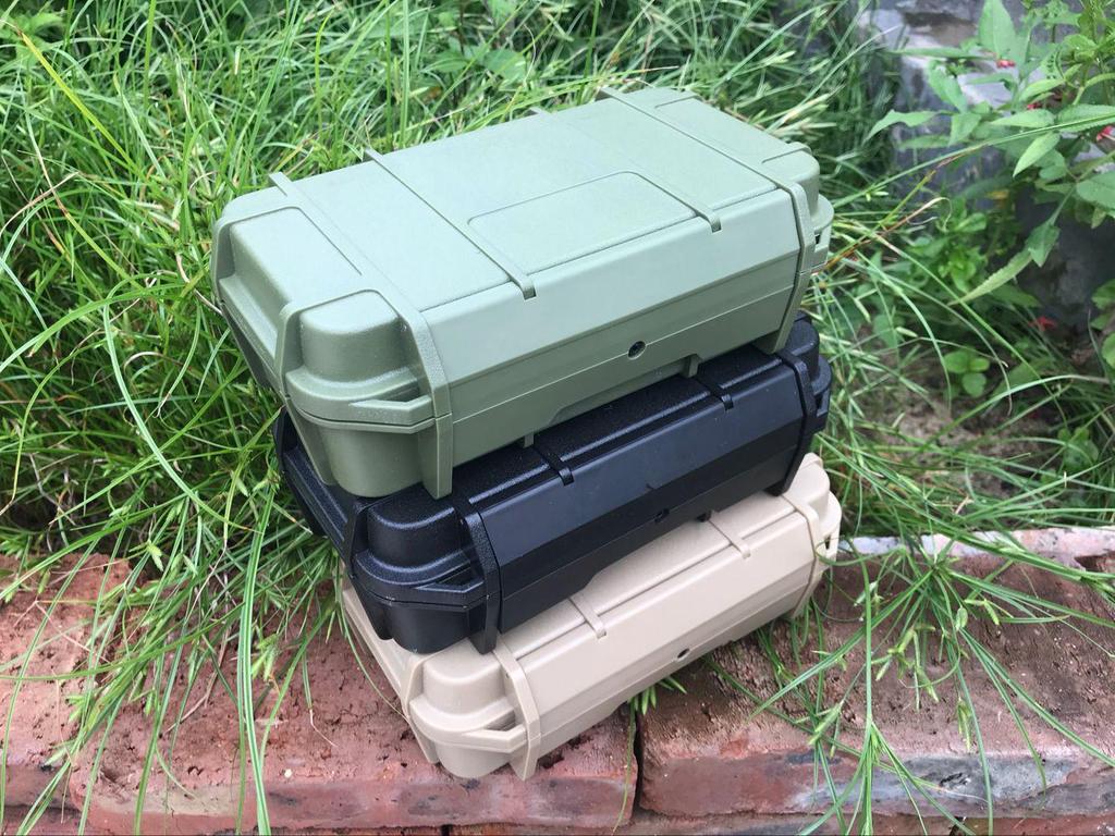 Double-Layer Outdoor SOS Storage Box: Compression-Resistant & Moisture-Proof Sealed Container