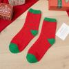 Warm Christmas Velvet Socks Winter Carpet Socks Xmas Gifts Fluffy Floor Socks  Women