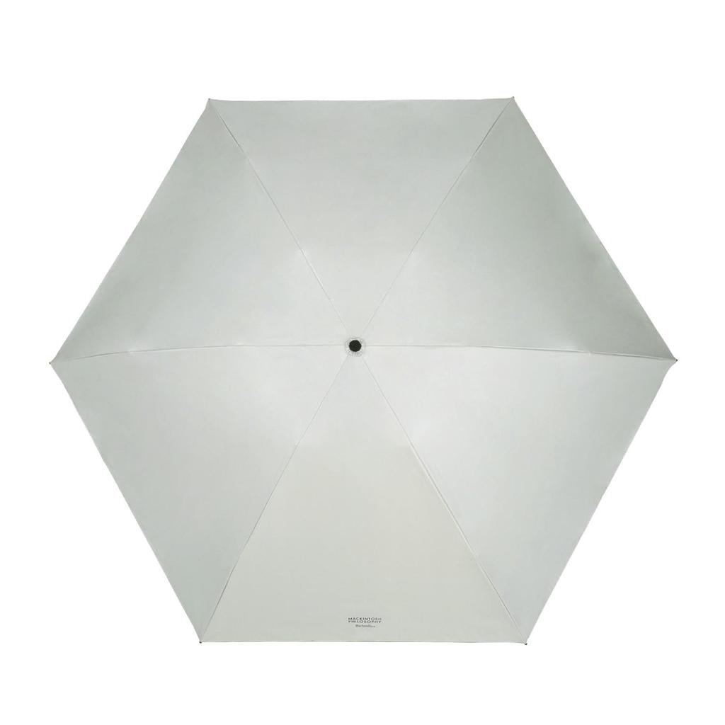 MACKINTOSH PHILOSOPHY Barbrella Sun Protect Folding Ultra Light Heat UV Off White Umbrella, Lightweight, Blocking, Blocking, Protection, 55cm, Plain,