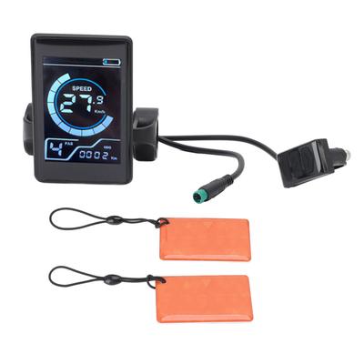 Cycling Display Meter with 2 NFC Cards 5 Pin Water Proof Inductive LCD Control Panel for Electric