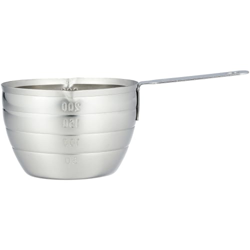 PEARL METAL HAKARI Stainless Steel Measuring Cup, 200ml, CC-1523