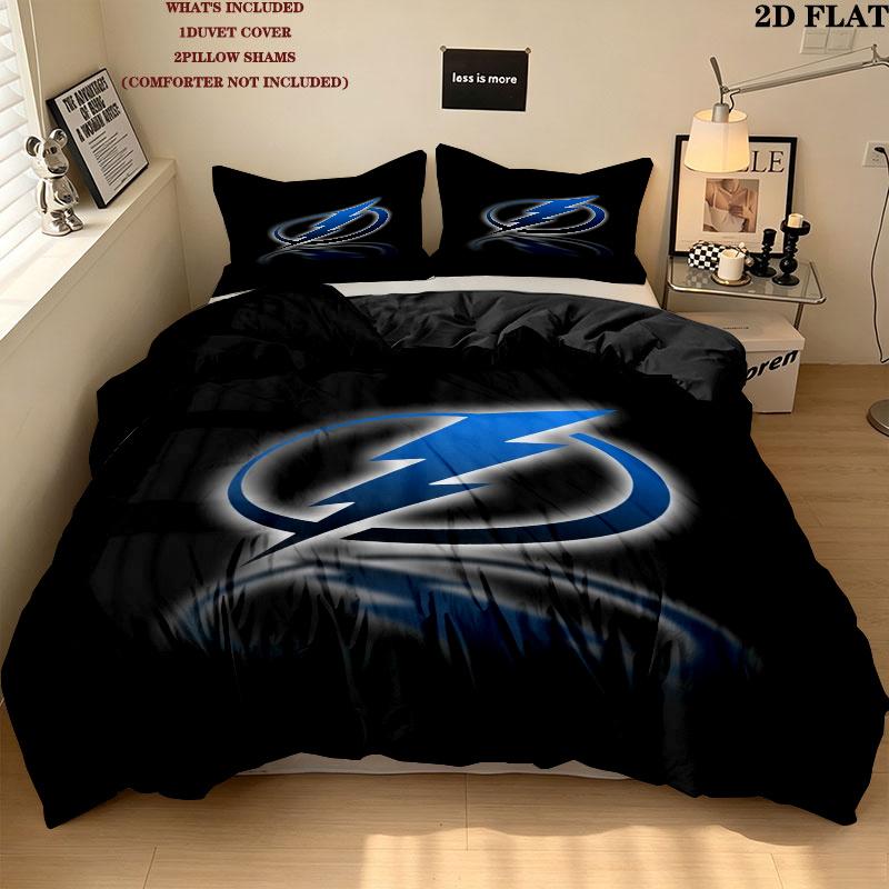 Tampa Bay Muster Bettwäsche Steppdecken-Set Bettdeckenbezug Kissenbezug Heimdekoration Geburtstagsgeschenk (1 * Bettbezug + 2 * Kissenbezug ohne Füllung)
