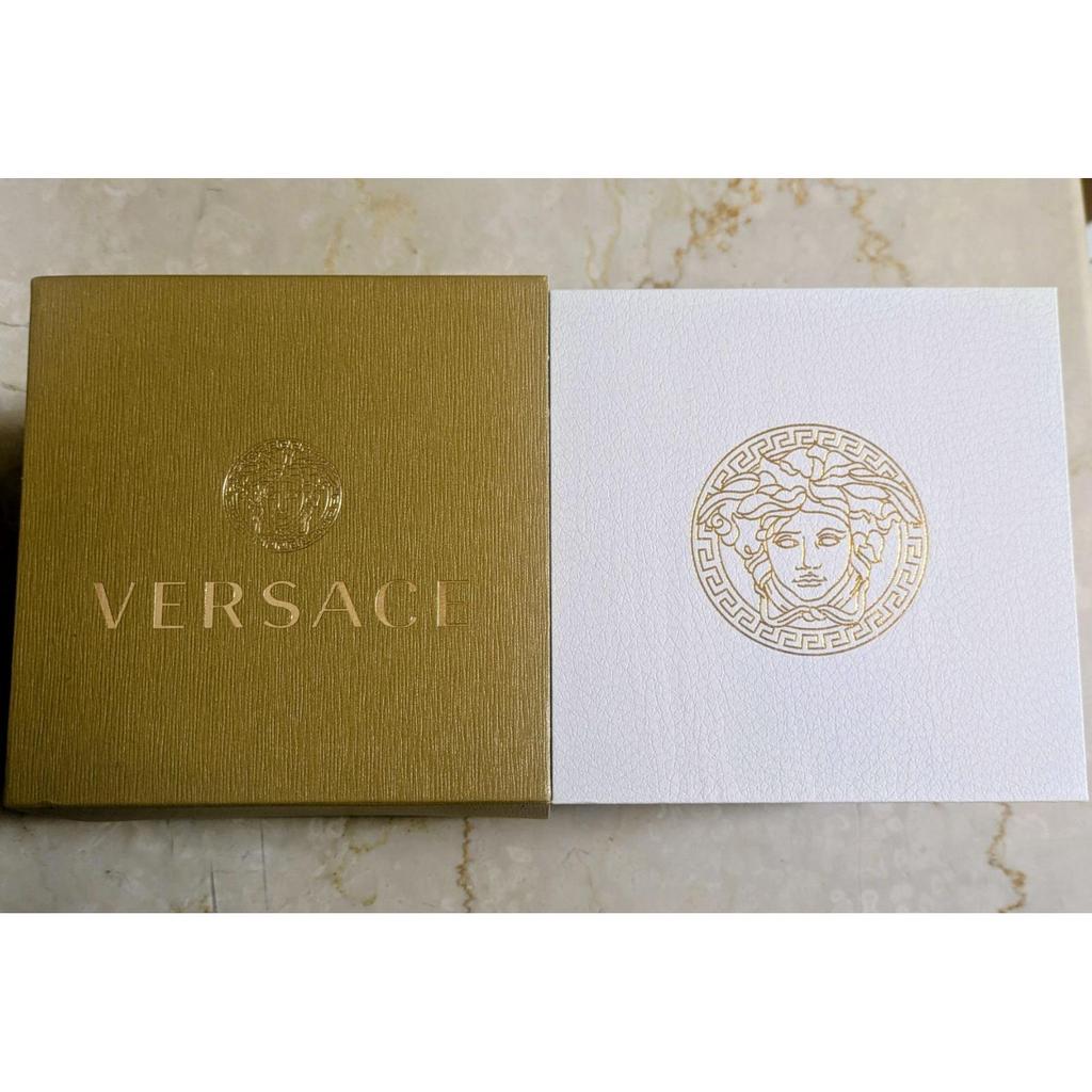 Used VERSACE Versace Greca Logo Chronograph Men's Watch Green Silver VEZ900121 43mm Versace Men's Watch New