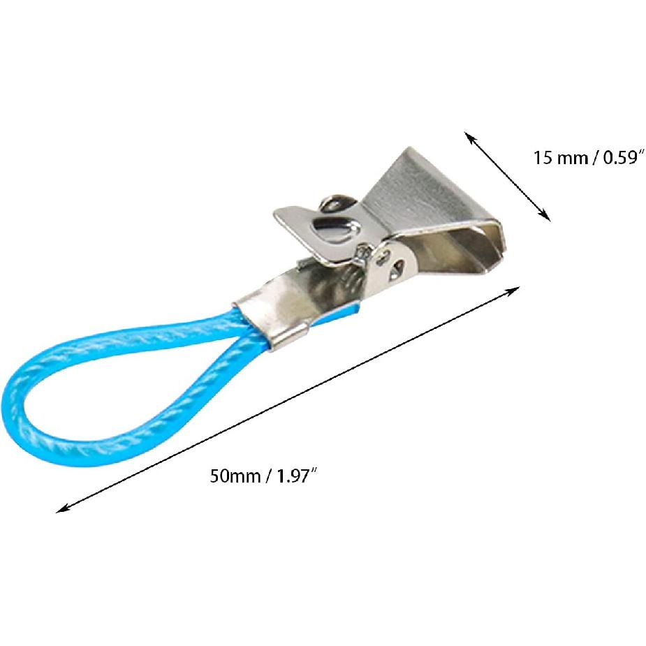 Woogim 10PCS Metal Hanging Towels Clip with Hanging Loop Kitchen Towels Clips Tea Towel Storage Clips for Home Kitchen Bathroom
