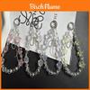 Elegant Pvc Star Pendant Phone Lanyard With Crystal Tassel For Women And Men