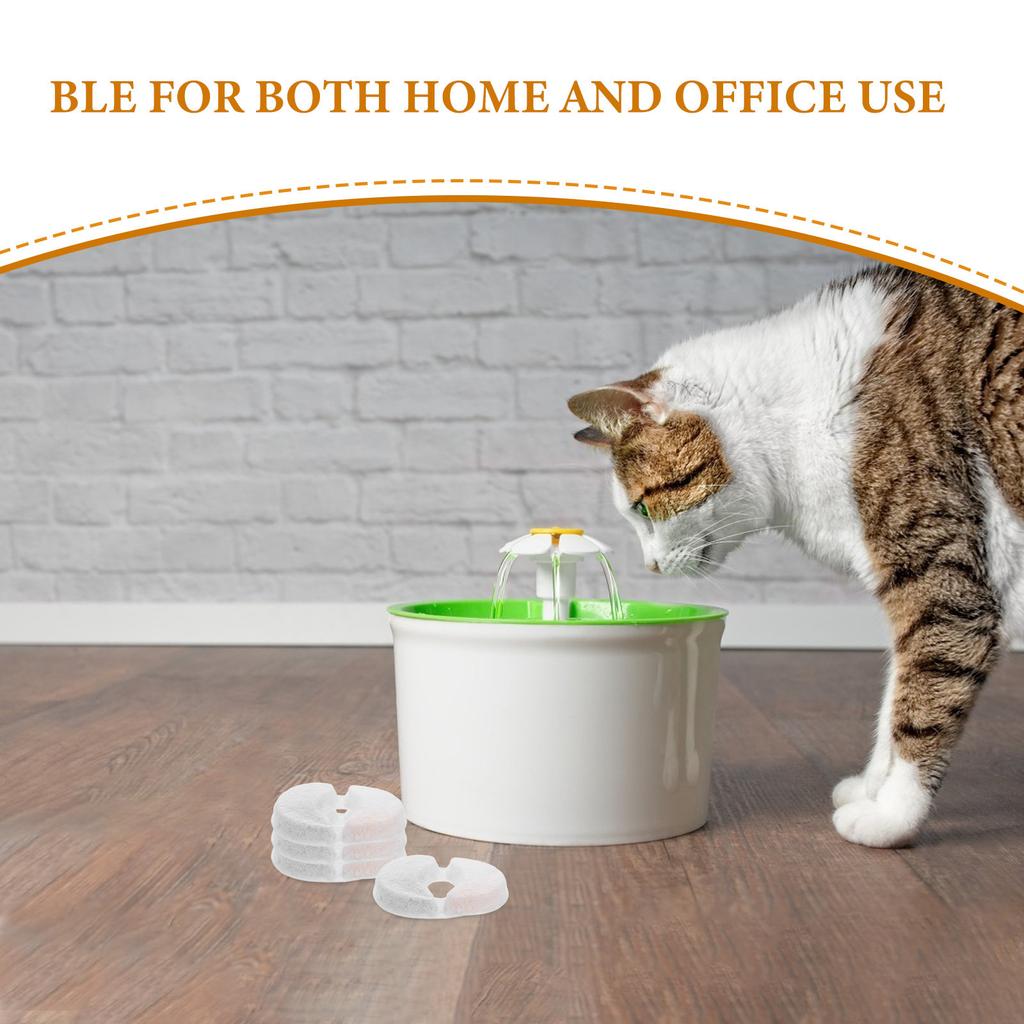 12Pcs Pet Water Fountain Filters Replacement for Cat Dog Water Dispensers Sponge Activated Carbon Filter for Small Large