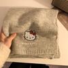 Internet Celebrity Knitted Love Scarf Female Autumn and Winter Black and White Plaid Soft Student Cute Thickened Scarf Couple