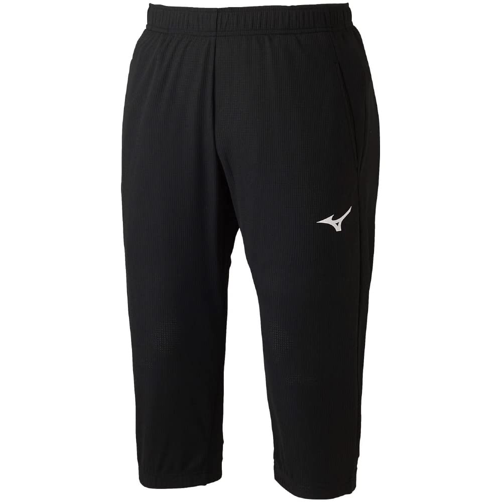 

Mizuno 72MD2010 Dry Aeroflow Highly Breathable Dynamotion Fit Length Sports Utility Size XS 3/4 Pants, Black, чёрный