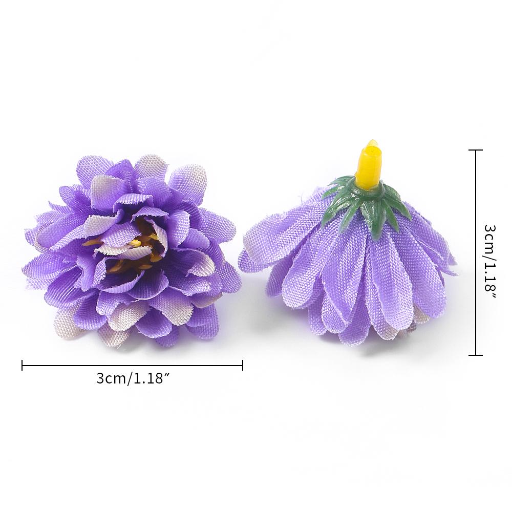 10/20/30PCs Daisy Artificial Flowers 3cm Silk  Fake Flower for Home Room Decor Wedding Decoration DIY Craft Wreath Accessories